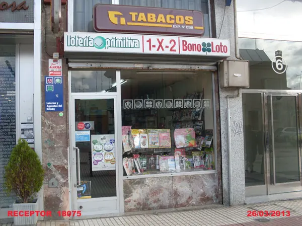 Imagen del punto de venta de Lotería