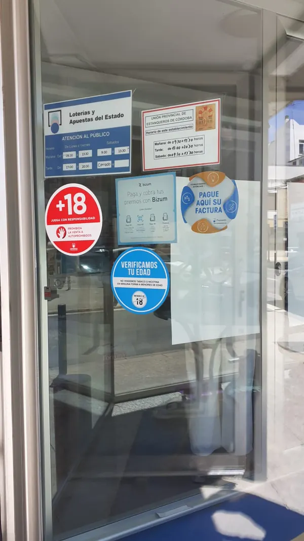 Imagen del punto de venta de Lotería